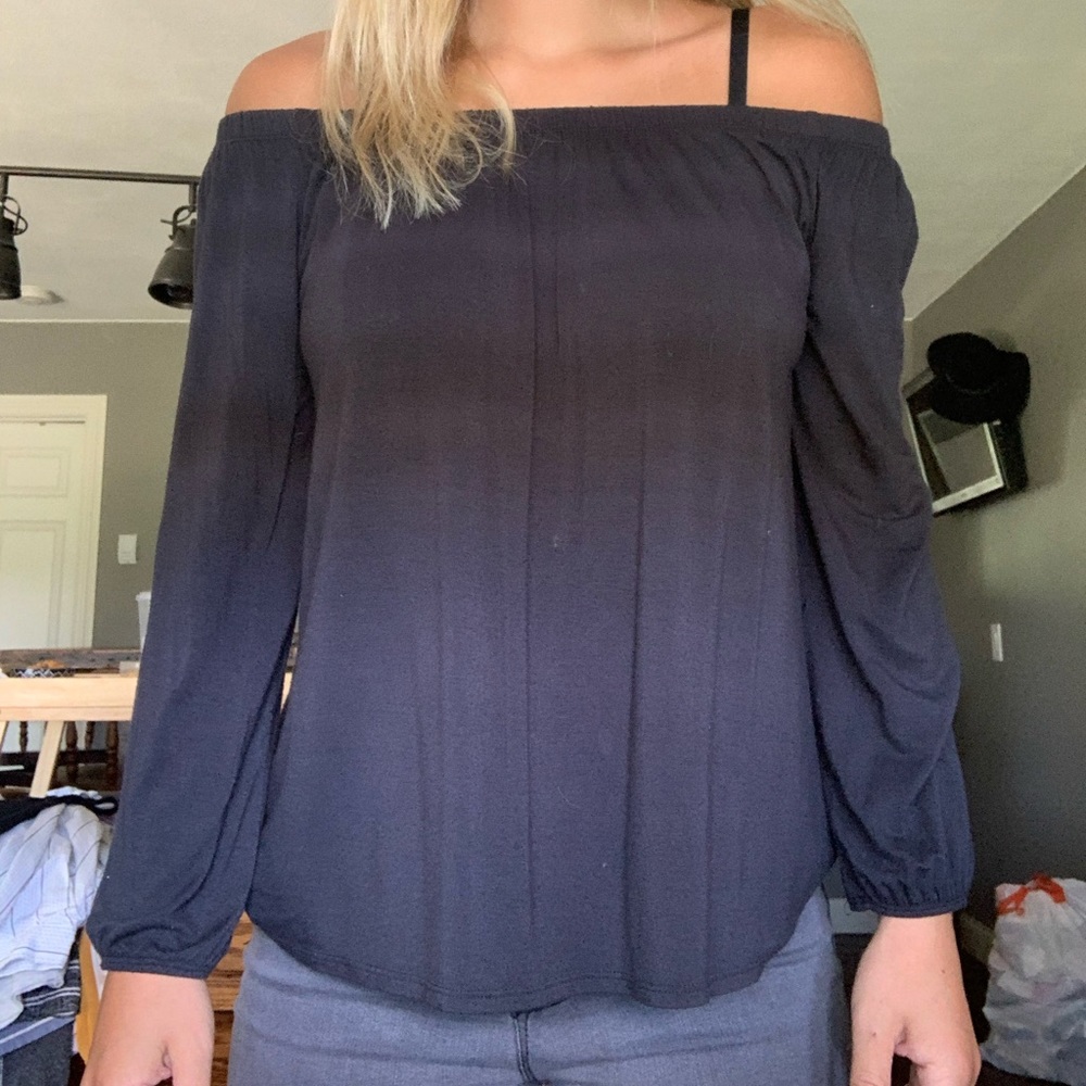 Off the shoulder long sleeve